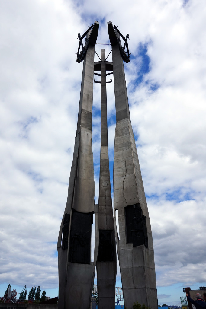 solidarity monument in gdansk, poland