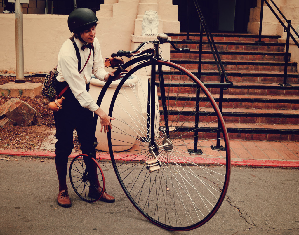 old school bicycle at balboa park, san diego