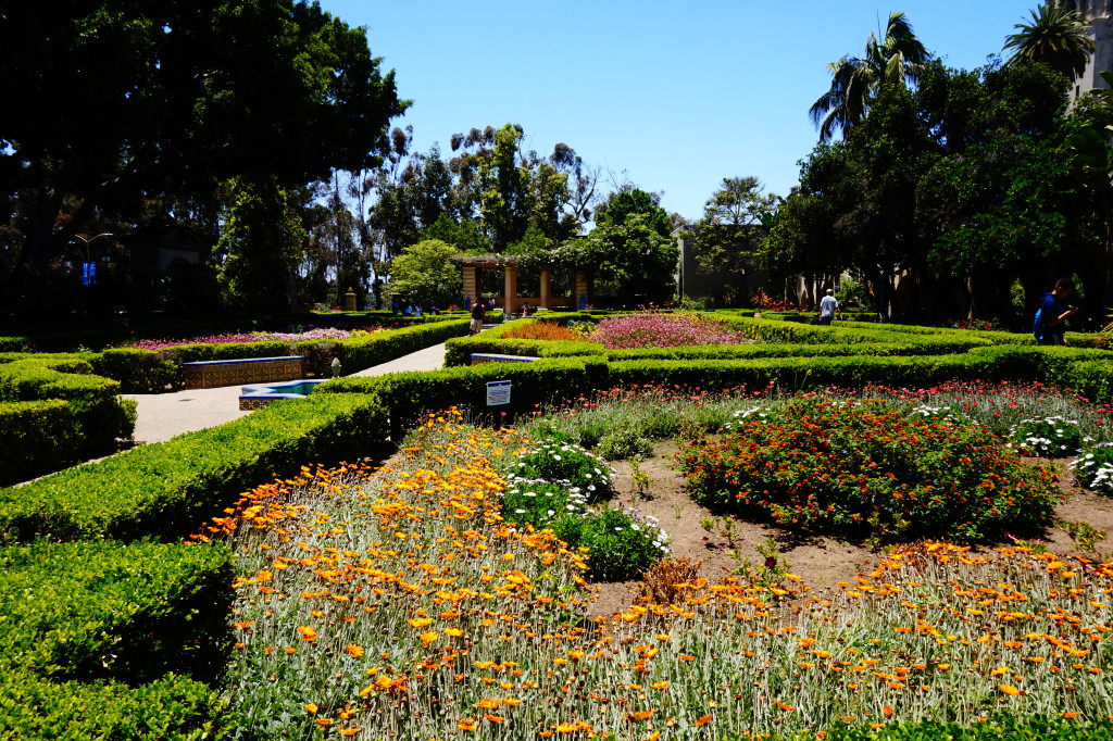 alcazar garden in balboa park, san diego