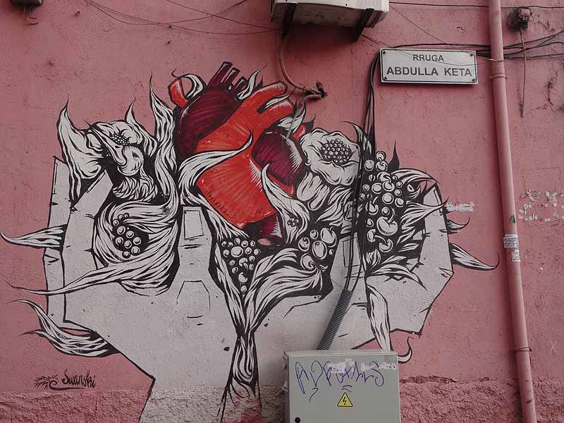 street art in tirana, albania