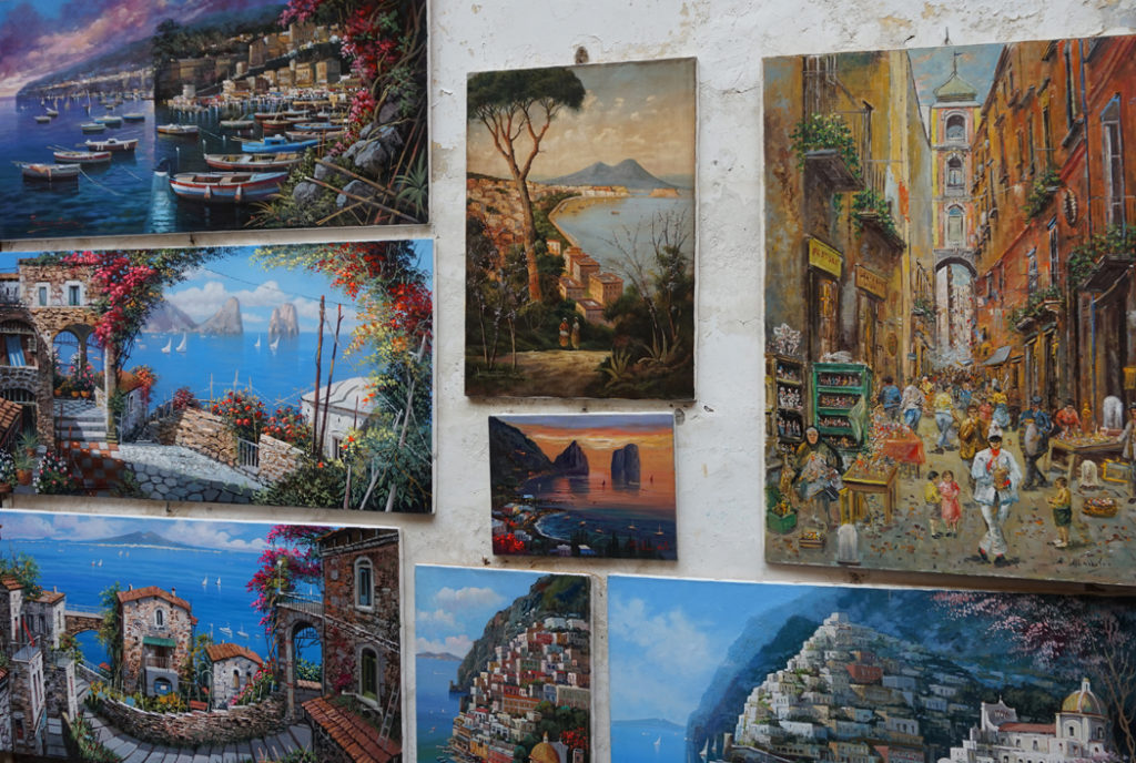 oil paintings in sorrento, italy