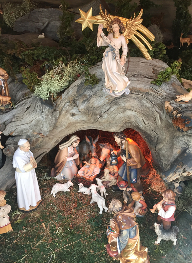 nativity scene in vienna, austria