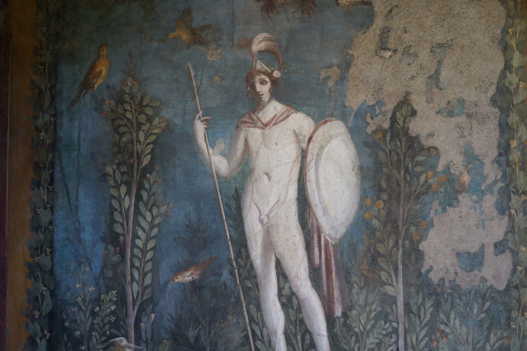 artwork in pompeii, italy
