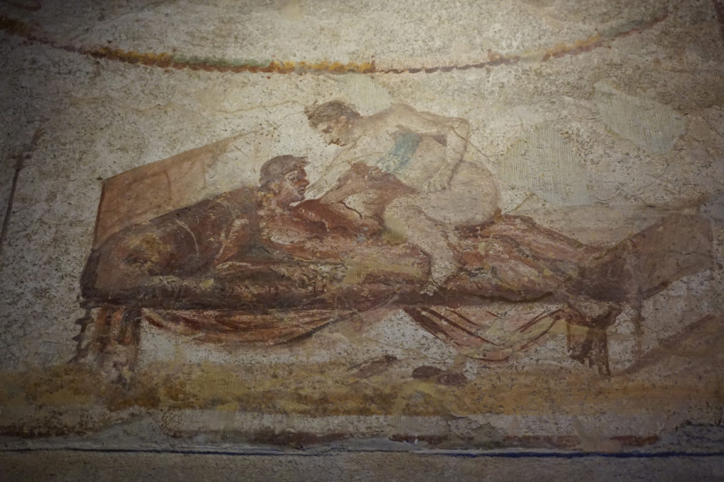 brothel in pompeii, italy