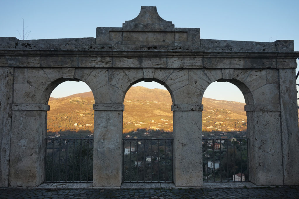 beautiful arch in anagni, italy