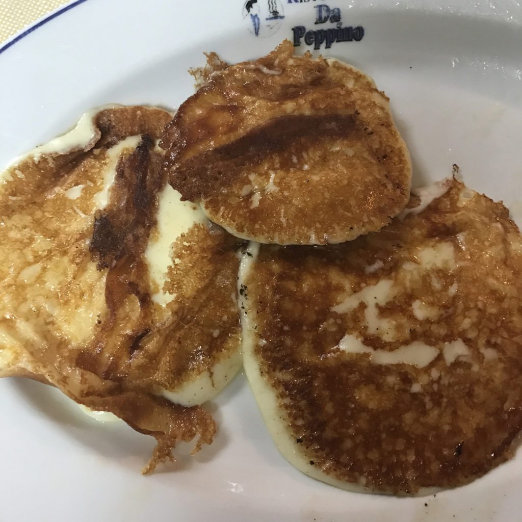 mozzarella pancakes in gesualdo, italy