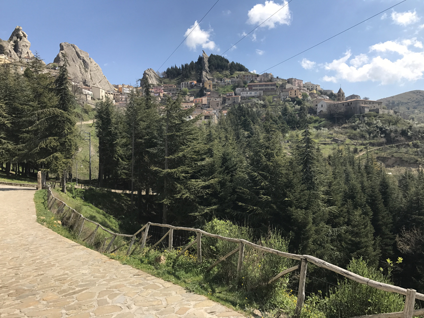 great view in castelmezzano, italy