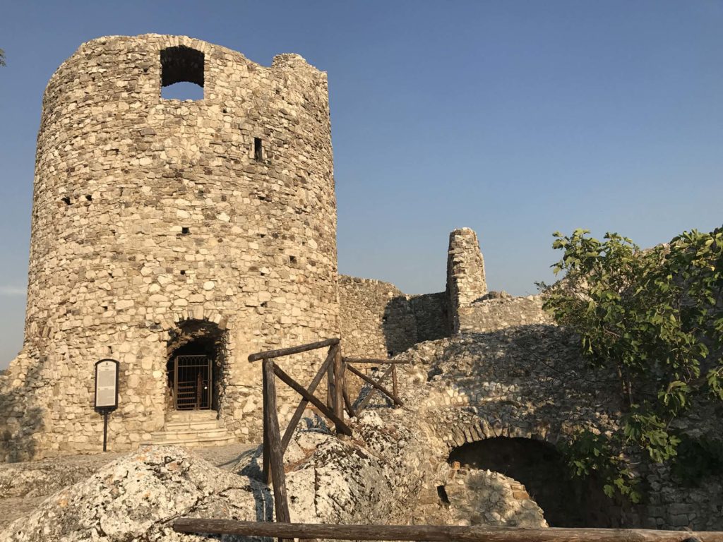 medieval castle in rocca san felice, italy