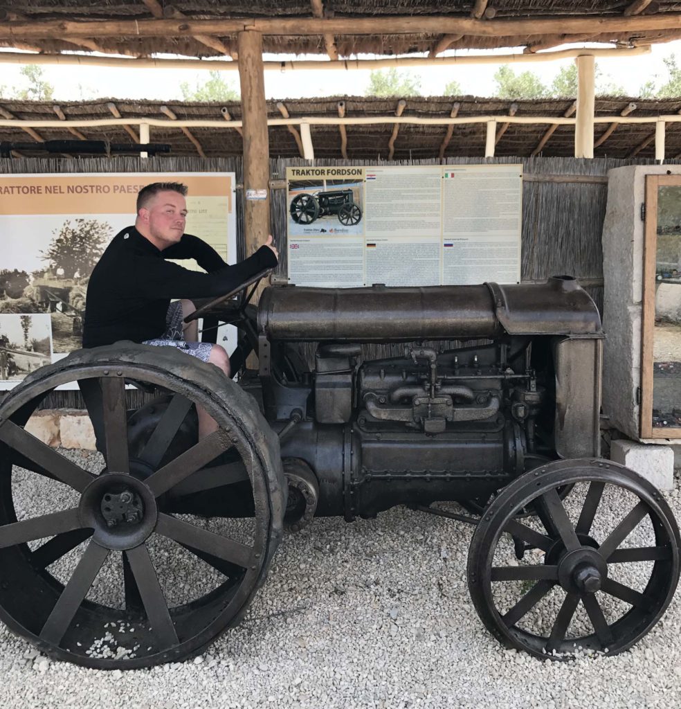 tractor museum on istrian coast