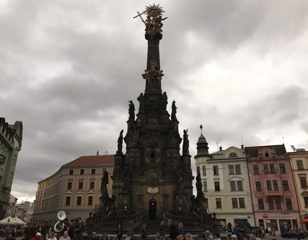 plague memorial in olomouc, czech republic