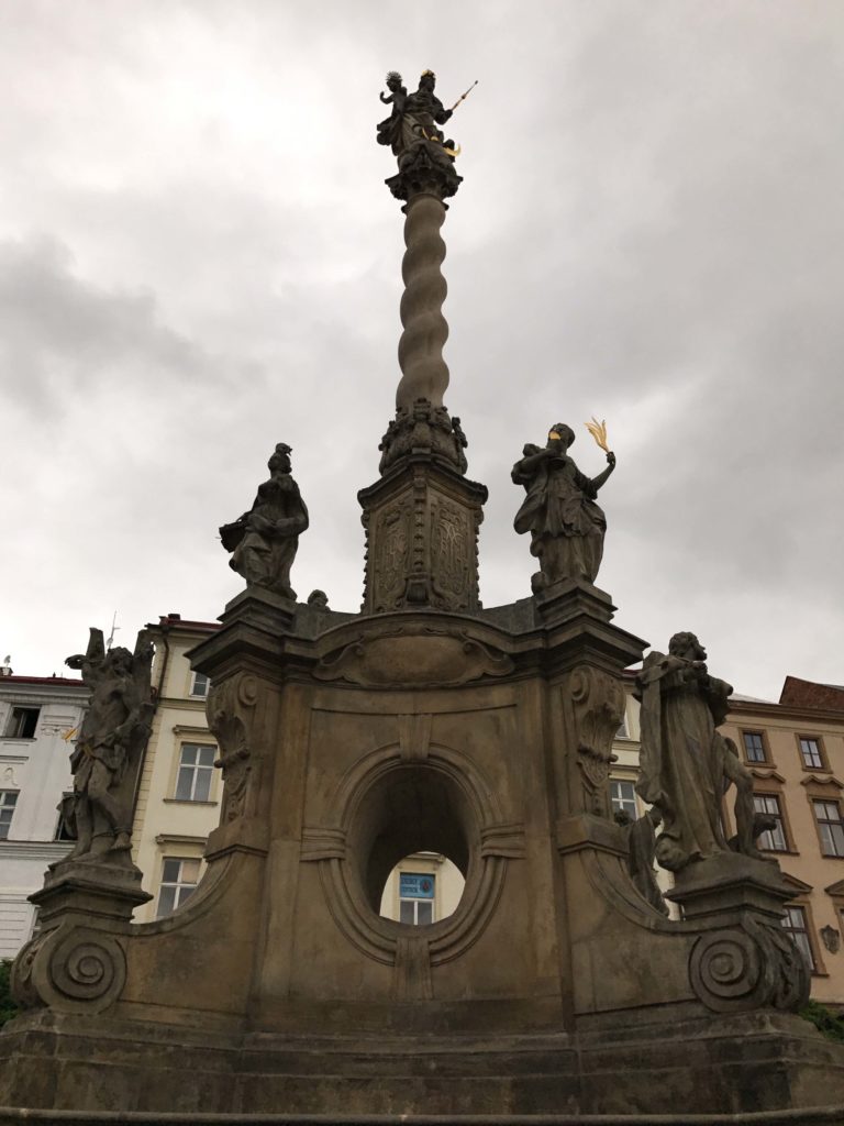 plague memorial in olomouc, czech republic