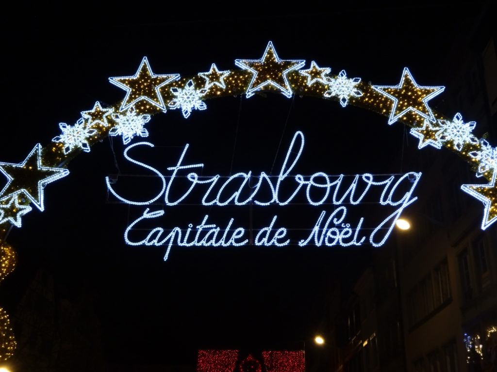 christmas market in strasbourg, france