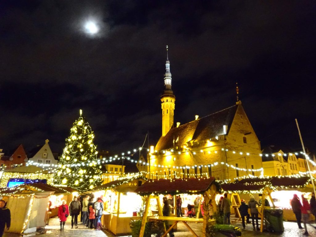 christmas market in tallinn, estonia