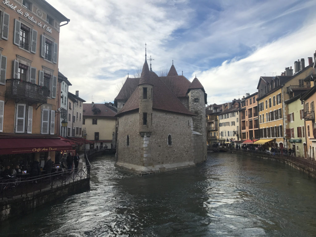 annecy france french canals mountain prison