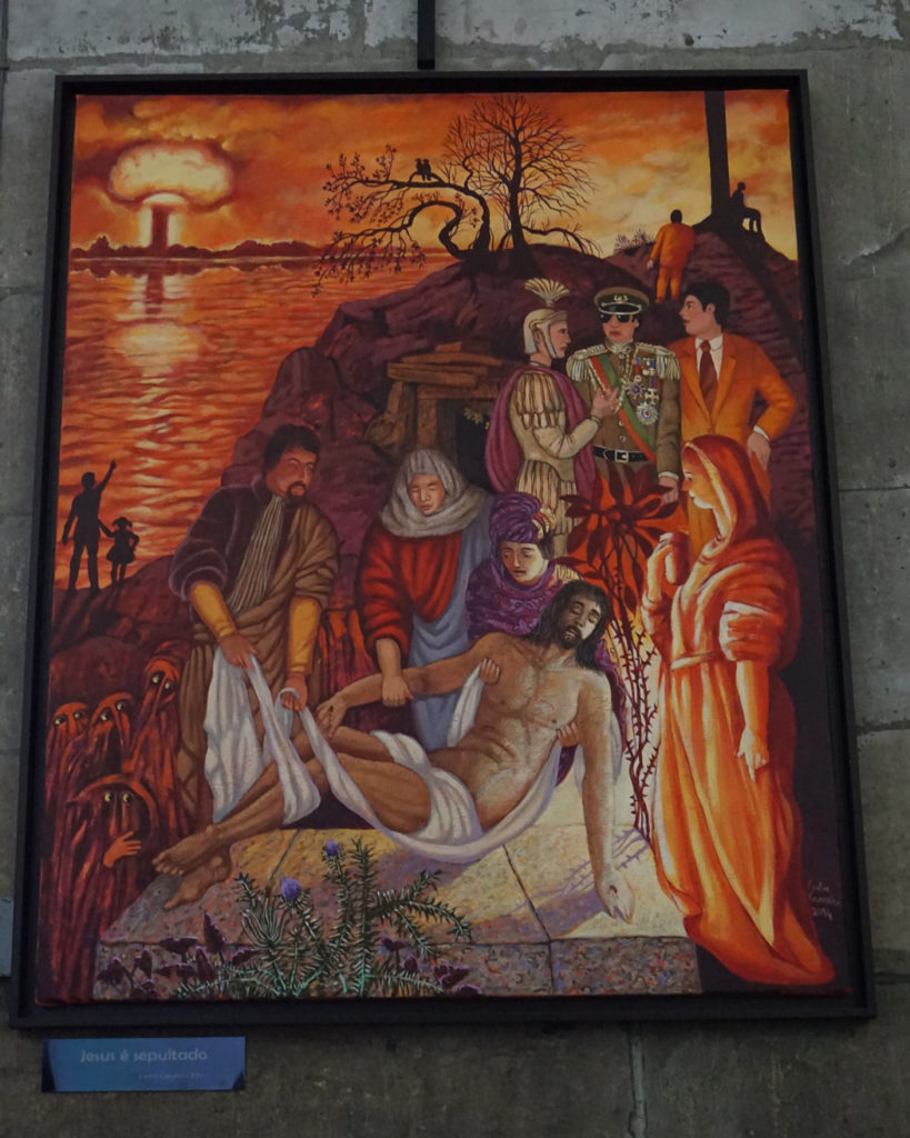 church terceira island azores portugal cathedral stations of the cross mushroom cloud