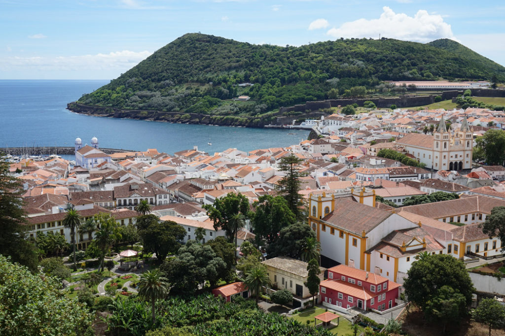 terceira island angra azores portugal view