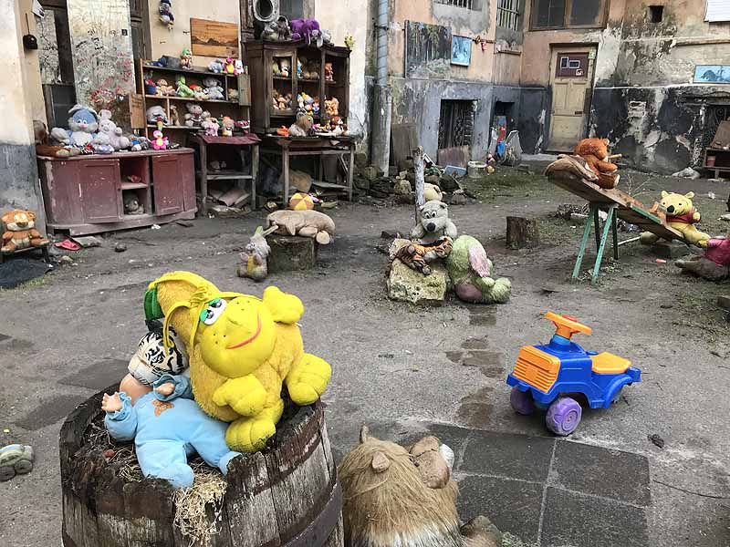 yard of lost toys in lviv, ukraine