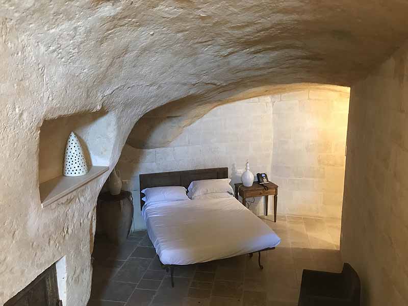 cave hotel in matera, italy