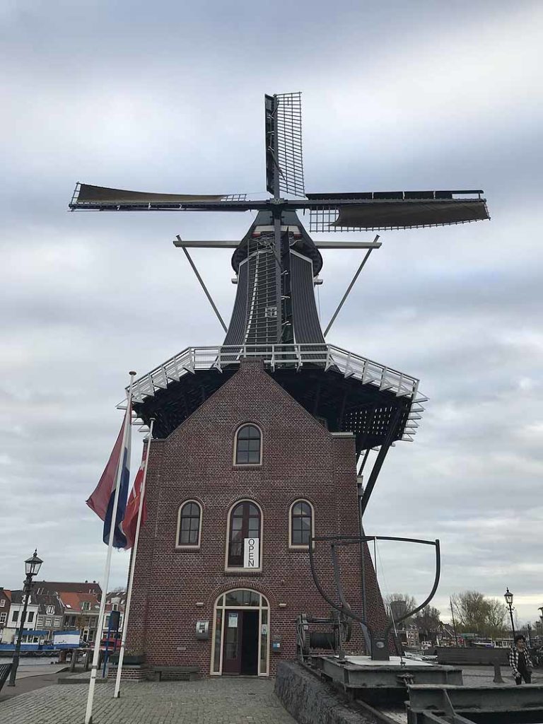 windmill in haarlem, netherlands