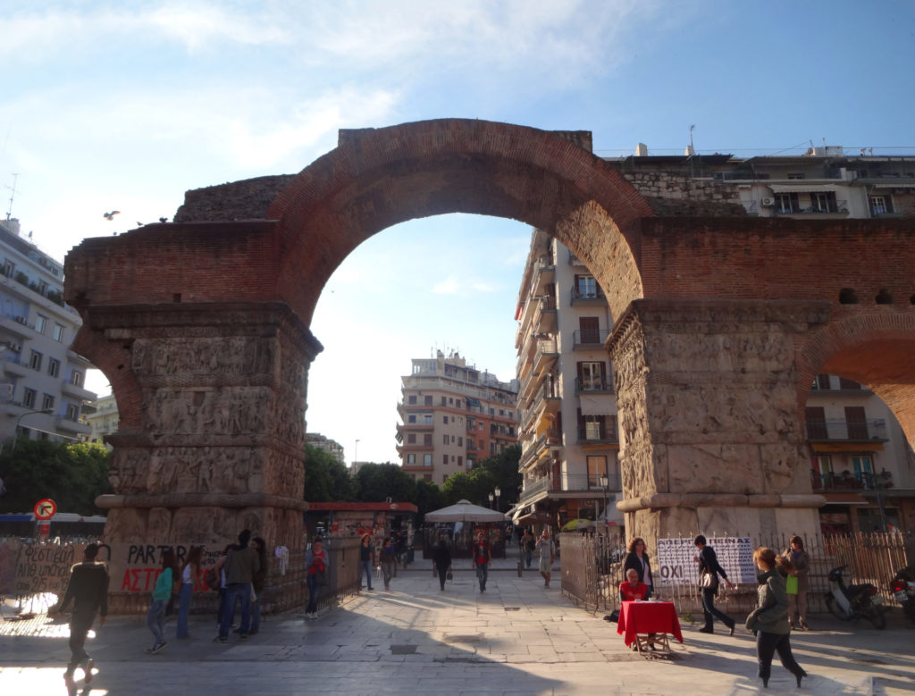 arch of galerius in thessaloniki, greece
